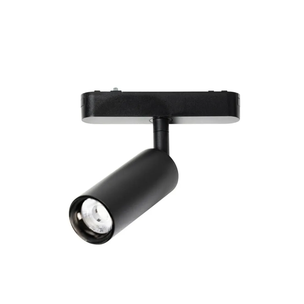 Lindby LED-spot 48 V Lumaro, sort, Ø 4 cm, aluminium, dæmpbar