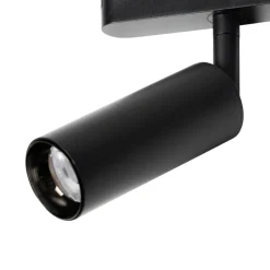 Lindby LED-spot 48 V Lumaro, sort, Ø 4 cm, aluminium, dæmpbar