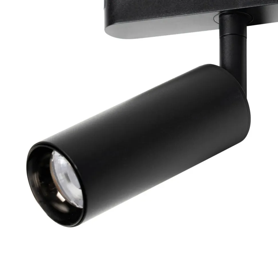 Lindby LED-spot 48 V Lumaro, sort, Ø 4 cm, aluminium, dæmpbar