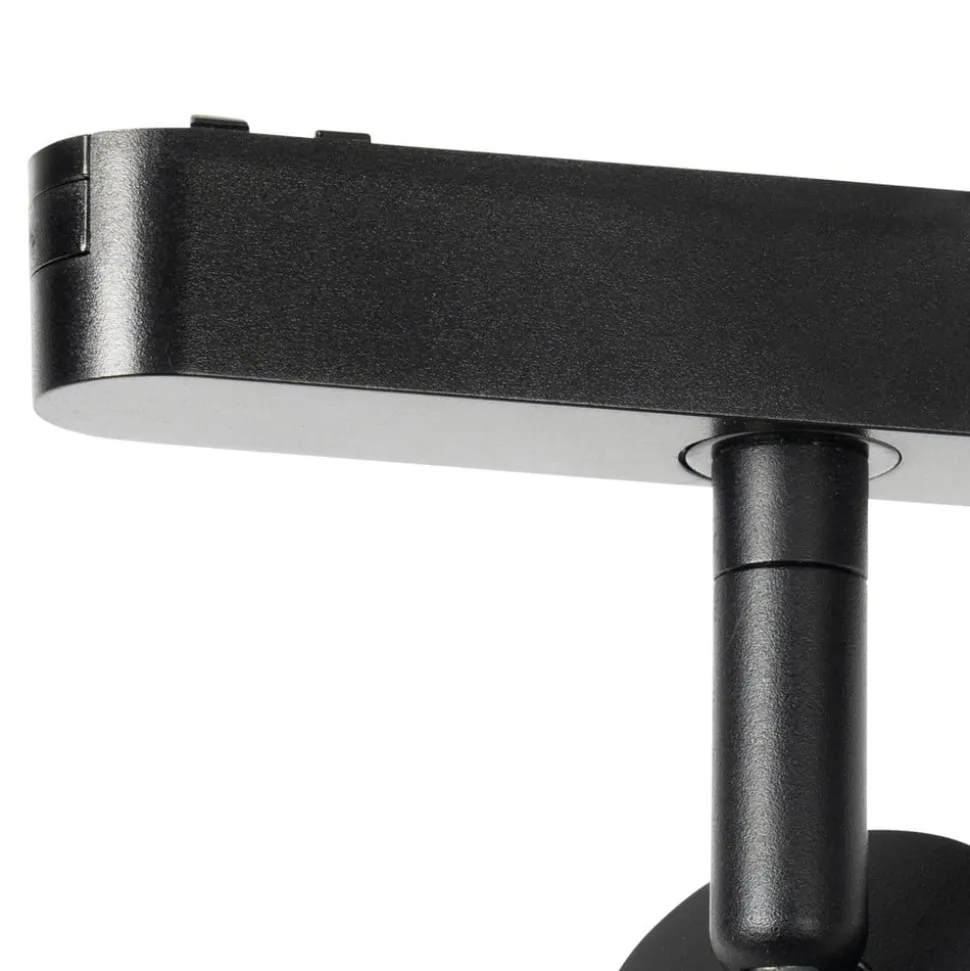 Lindby LED-spot 48 V Lumaro, sort, Ø 4 cm, aluminium, dæmpbar