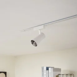Lindby LED-spot 48 V Lumaro, hvid, Ø7cm, plast, dæmpbar