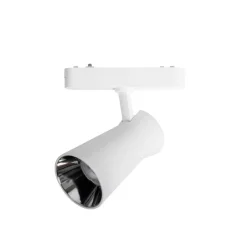 Lindby LED-spot 48 V Lumaro, hvid, Ø7cm, plast, dæmpbar