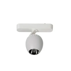 Lindby LED-spot 48 V Lumaro, hvid, Ø6cm, plast, dæmpbar