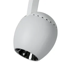 Lindby LED-spot 48 V Lumaro, hvid, Ø6cm, plast, dæmpbar