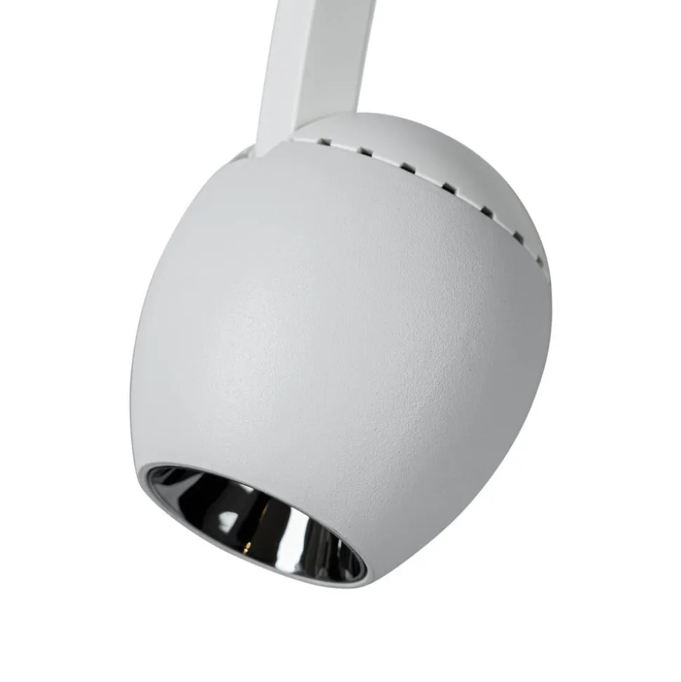Lindby LED-spot 48 V Lumaro, hvid, Ø6cm, plast, dæmpbar