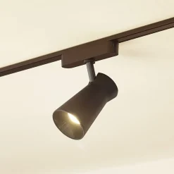 Lindby LED-spot 48 V Lumaro, sort, Ø 7 cm, dæmpbar