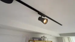 Lindby LED-spot 48 V Lumaro, sort, Ø 7 cm, dæmpbar