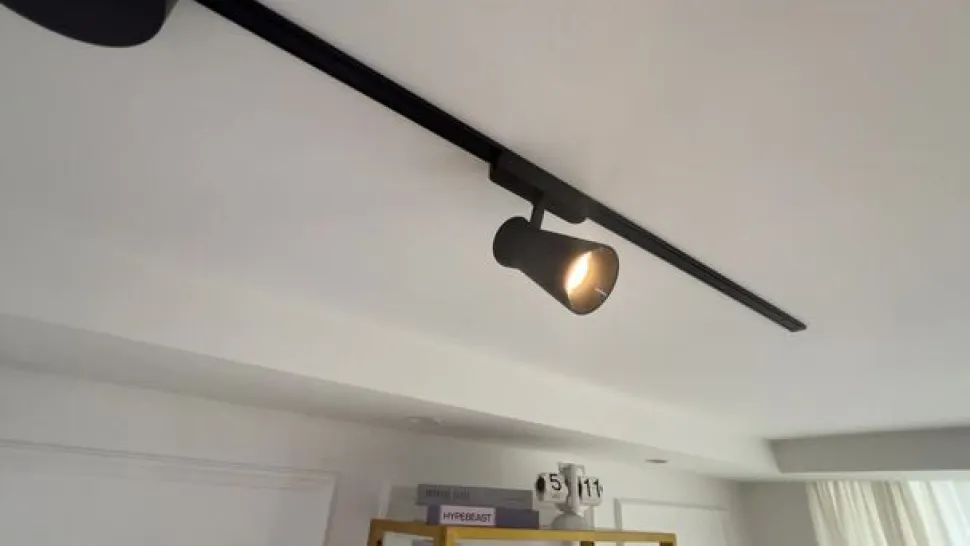 Lindby LED-spot 48 V Lumaro, sort, Ø 7 cm, dæmpbar