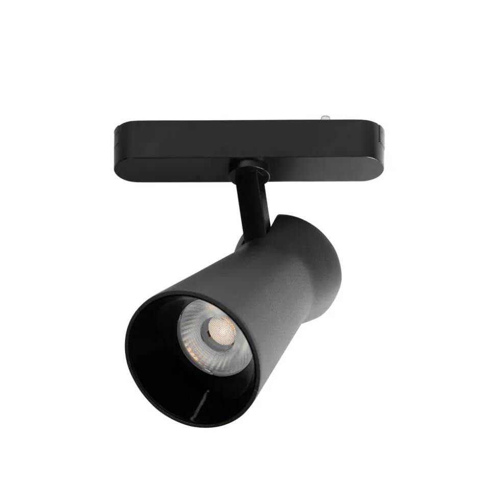 Lindby LED-spot 48 V Lumaro, sort, Ø 7 cm, dæmpbar