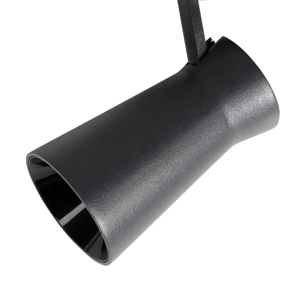 Lindby LED-spot 48 V Lumaro, sort, Ø 7 cm, dæmpbar