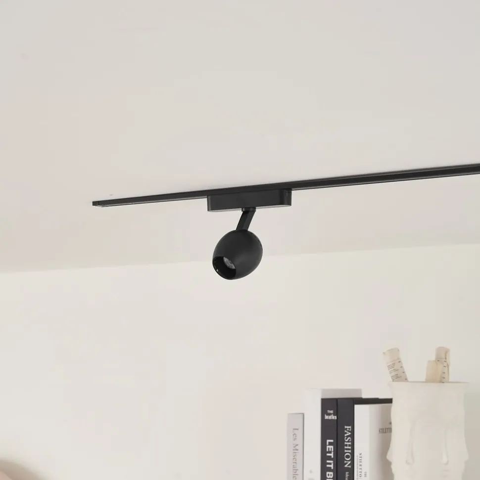 Lindby LED-spot 48 V Lumaro, sort, Ø 6,2 cm, dæmpbar