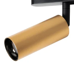 Lindby LED-spot 48 V Lumaro, guld, Ø 4 cm, aluminium, dæmpbar