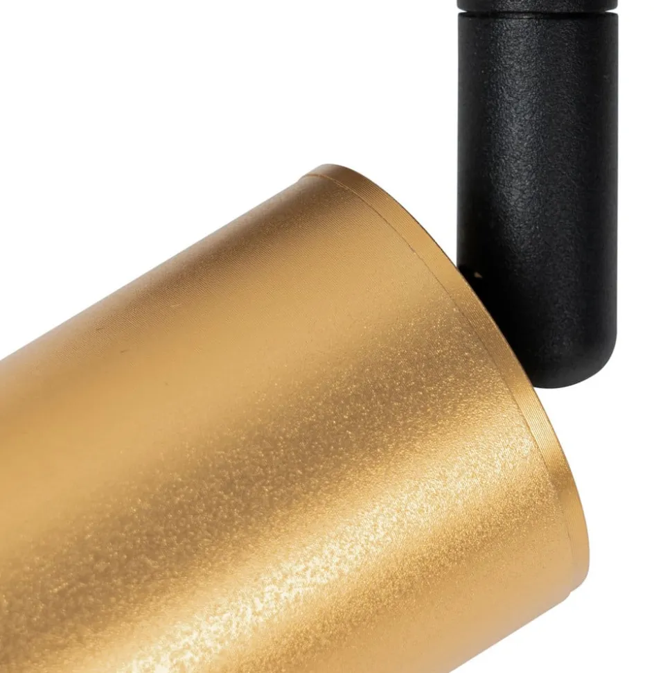 Lindby LED-spot 48 V Lumaro, guld, Ø 4 cm, aluminium, dæmpbar