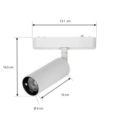 Lindby LED-spot 48 V Lumaro, hvid, Ø 4 cm, aluminium, dæmpbar