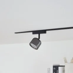 Lindby LED-spot 48 V Lumaro, grå, Ø 8,2 cm, aluminium, dæmpbar