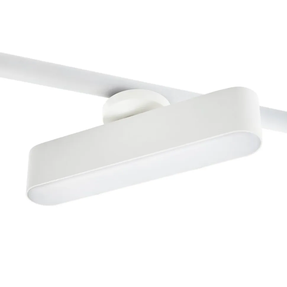 Lindby LED-spotlight Eldrin, hvid, 6 lyskilder, lysliste