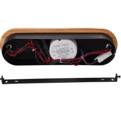 Lindby LED-spotlight Manel, træ, 152 cm lang, 6 lyskilder