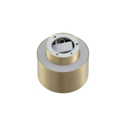 Lindby LED-spotlight Nivoria, 11 x 9 cm, guldfarvet, metal
