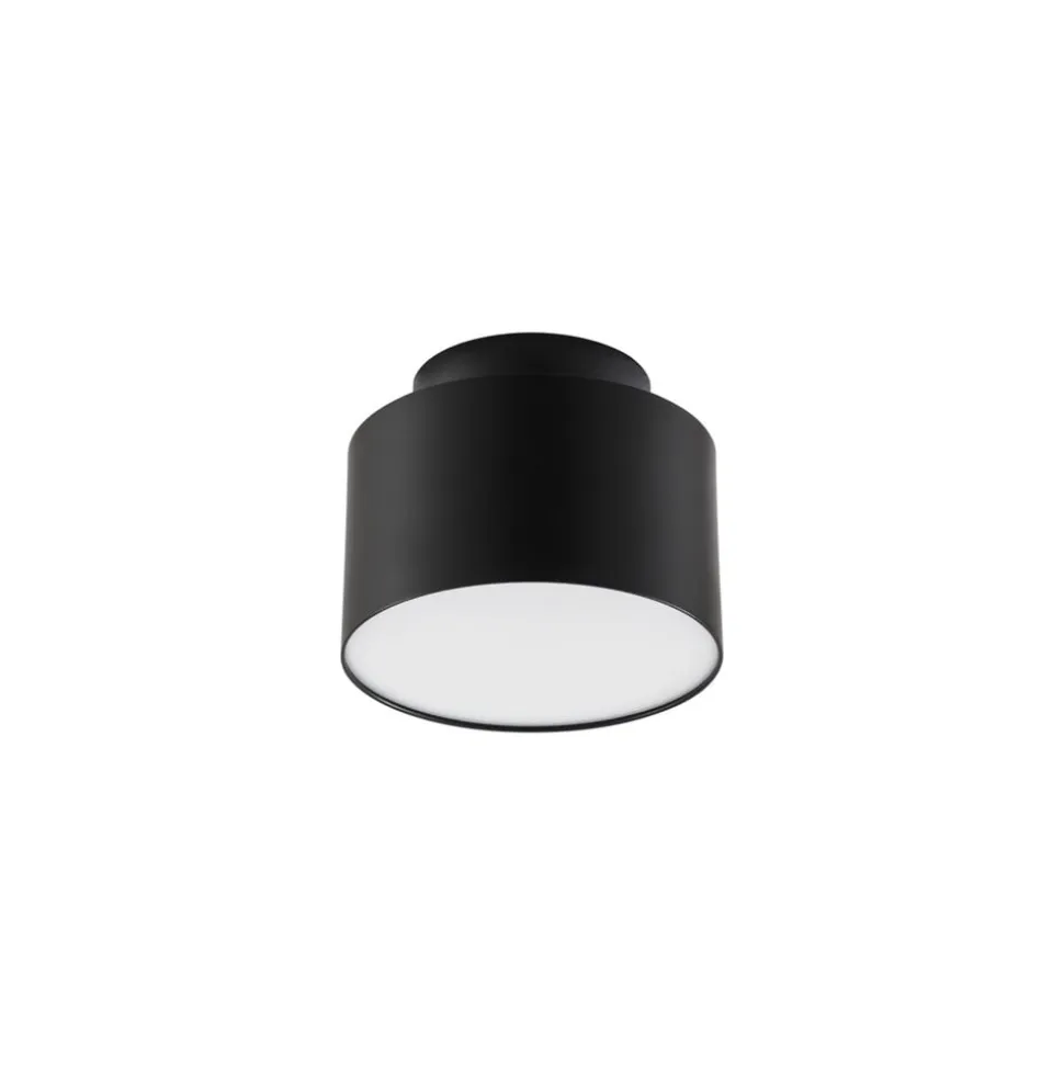 Lindby LED-spotlight Nivoria, 11 x 9 cm, sort, metal