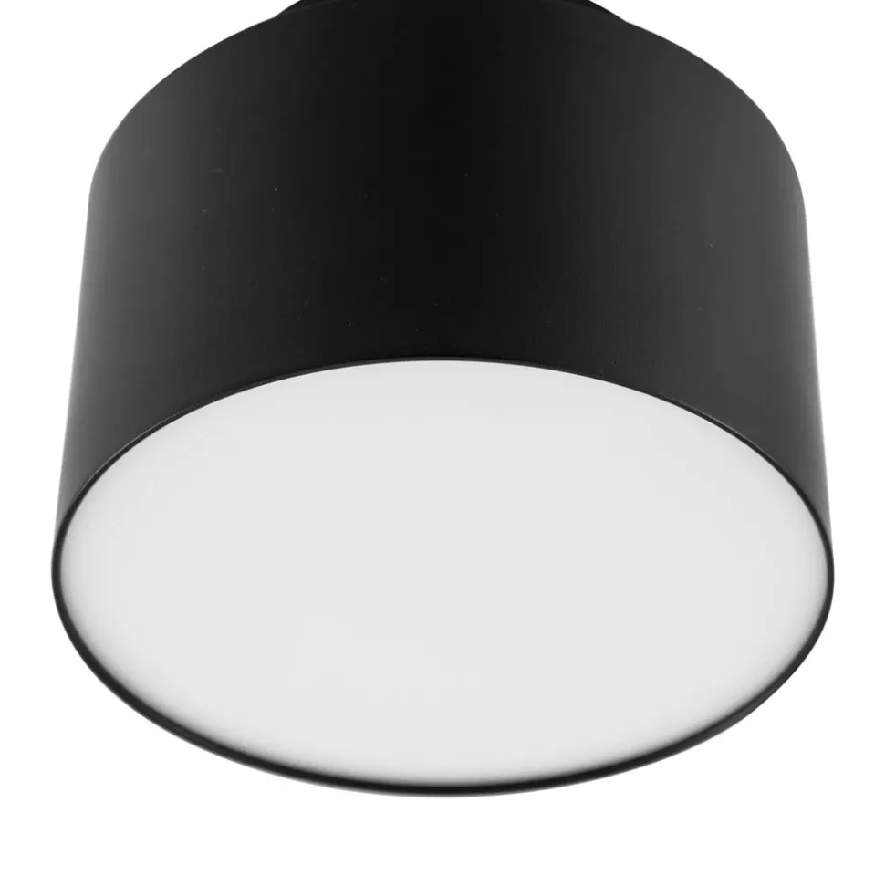 Lindby LED-spotlight Nivoria, 11 x 9 cm, sort, metal