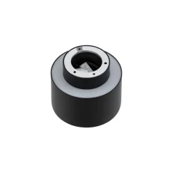Lindby LED-spotlight Nivoria, 11 x 9 cm, sort, metal