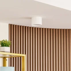 Lindby LED-spotlight Nivoria, Ø 12 cm, 15 W, hvid, metal