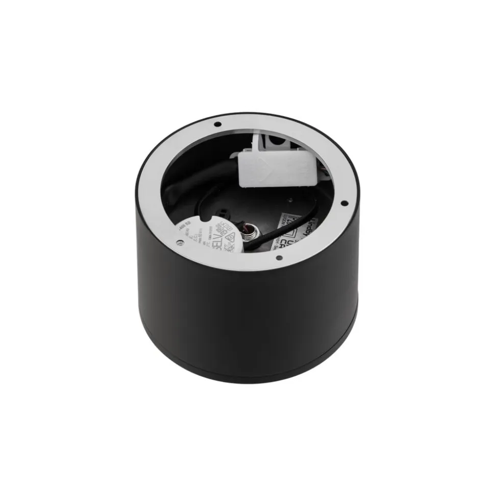 Lindby LED-spotlight Nivoria, Ø 12 cm, 15 W, sort, metal