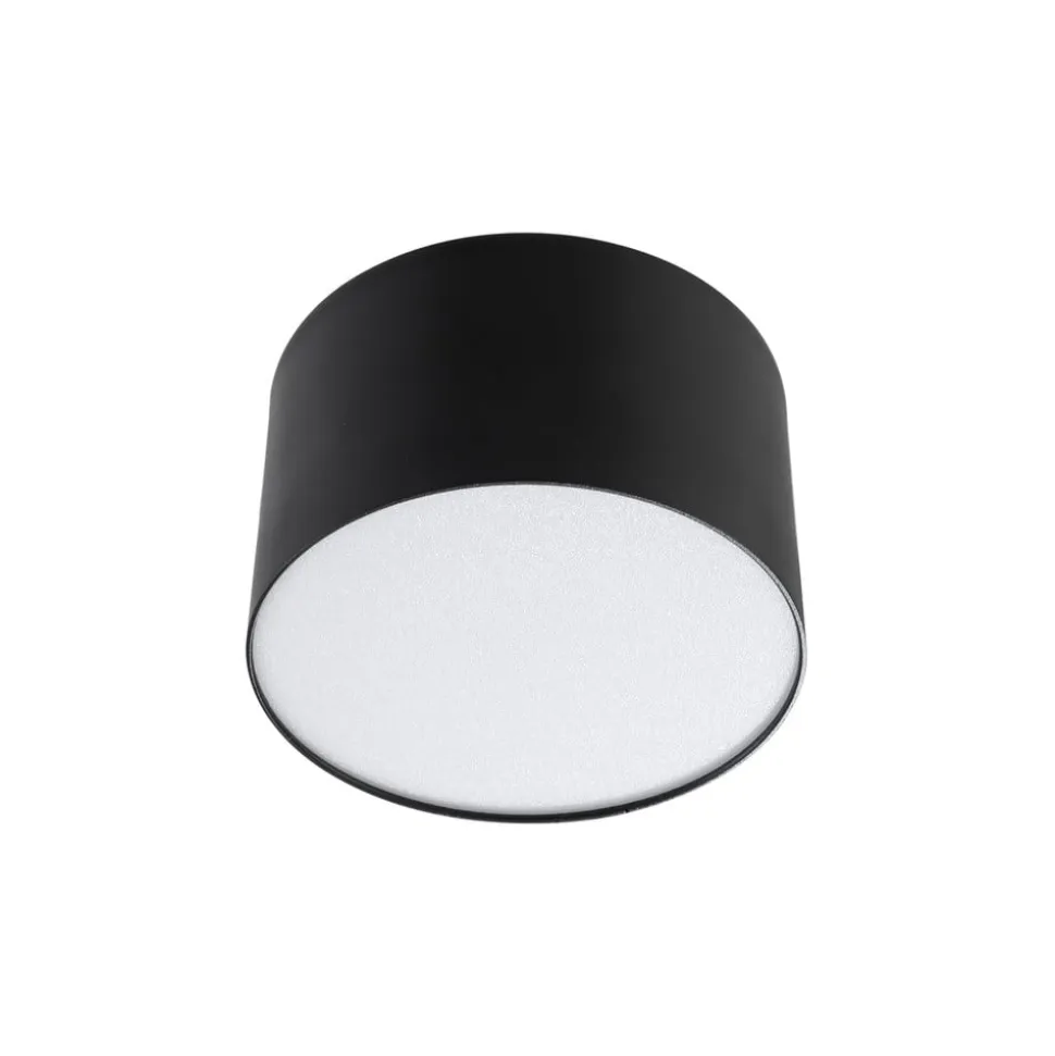Lindby LED-spotlight Nivoria, 11 x 7 cm, sort, metal