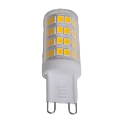 Lindby LED-stiftsokkelpære, G9, 3 W, klar, 3.000 K, 330 lm