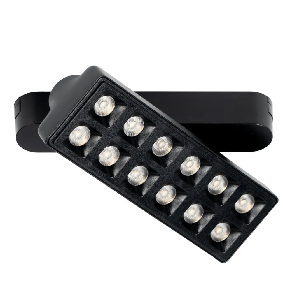Lindby LED-strip 48 V Lumaro, sort, 12 punkter, dæmpbar