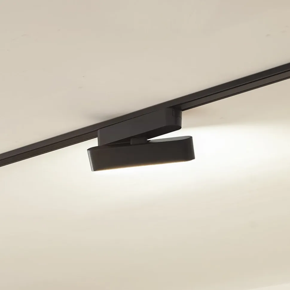 Lindby LED-strip 48 V Lumaro, sort, 5 W, drejelig, dæmpbar