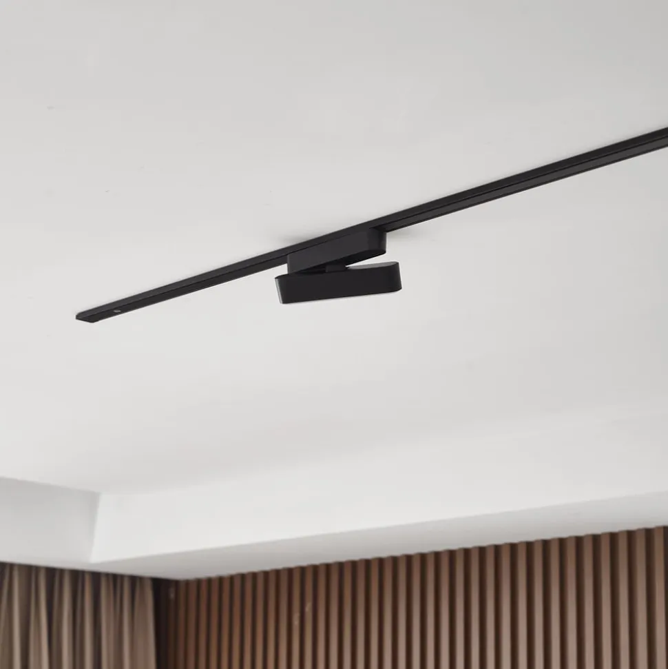 Lindby LED-strip 48 V Lumaro, sort, 5 W, drejelig, dæmpbar