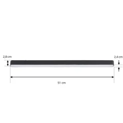 Lindby LED-strip 48 V Lumaro,sort,20W,plast,dæmpbar