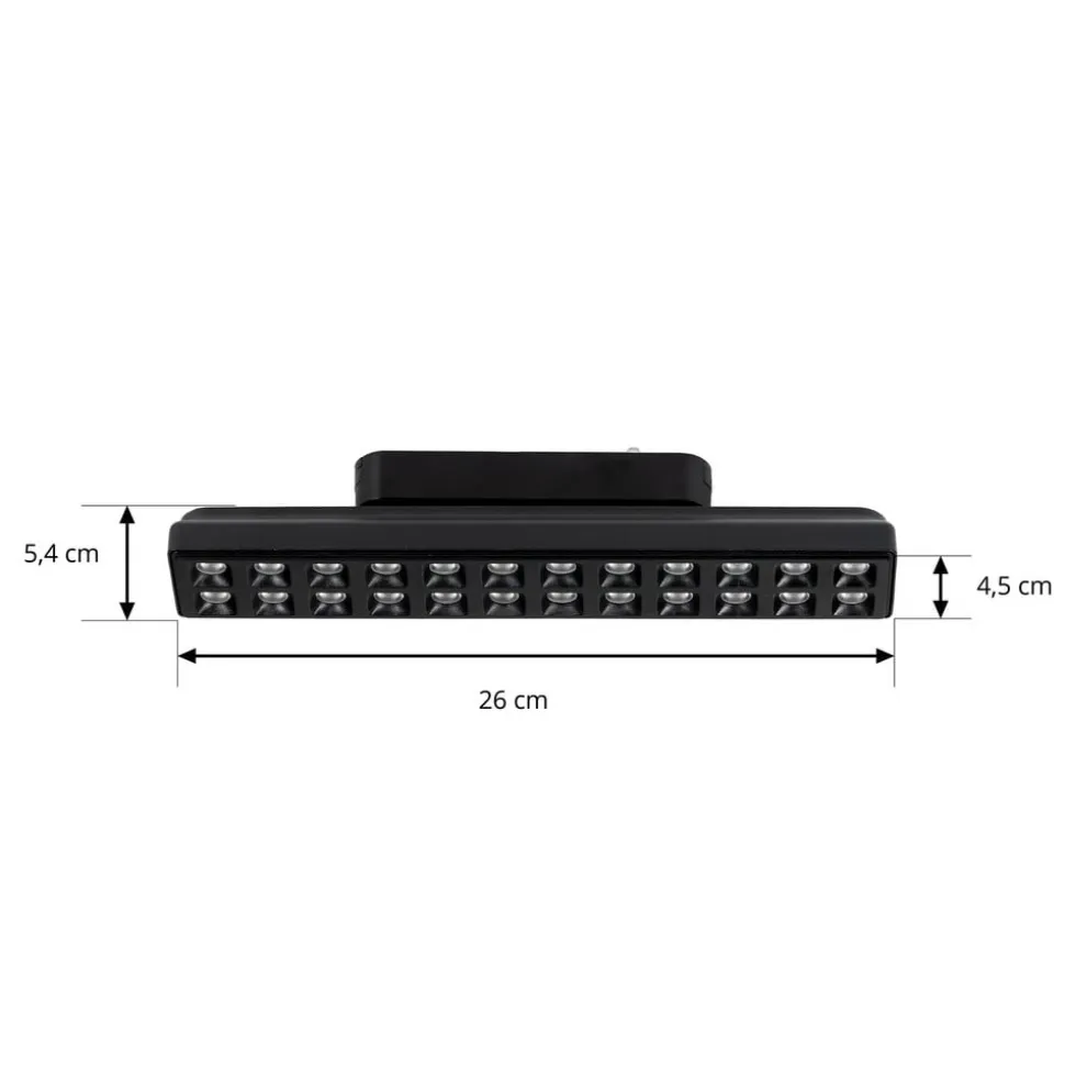 Lindby LED-strip 48 V Lumaro, sort, 24 punkter, dæmpbar