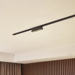 Lindby LED-strip 48 V Lumaro,sort,6 punkter,2,5cm,dæmpbar