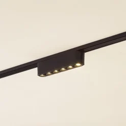 Lindby LED-strip 48V Lumaro, sort,6 punkter,2,4cm,dæmpbar