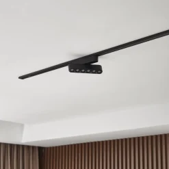 Lindby LED-strip 48V Lumaro,sort,6punkter,drejelig,dæmpbar