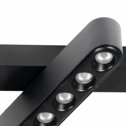Lindby LED-strip 48V Lumaro,sort,6punkter,drejelig,dæmpbar