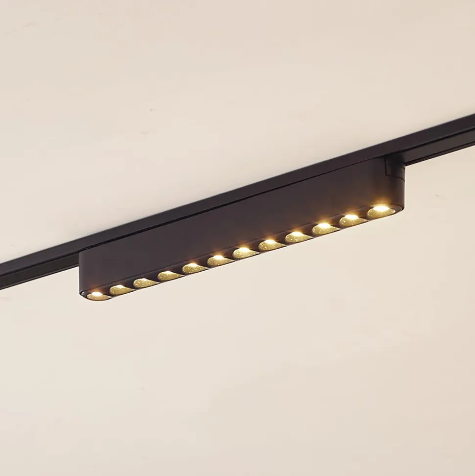 Lindby LED-strip 48V Lumaro,sort,12 punkter,2,4cm,dæmpbar