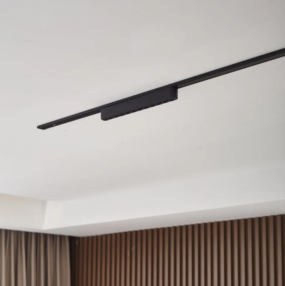 Lindby LED-strip 48V Lumaro,sort,12 punkter,2,4cm,dæmpbar