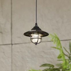 Lindby LED-udendørslampe Ketil, sort, jordspyd, batteri