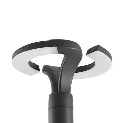 Lindby LED-udendørslampe Keily, cirkel, antracit, metal