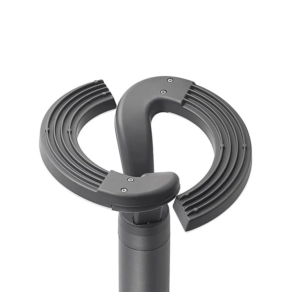 Lindby LED-udendørslampe Keily, cirkel, antracit, metal