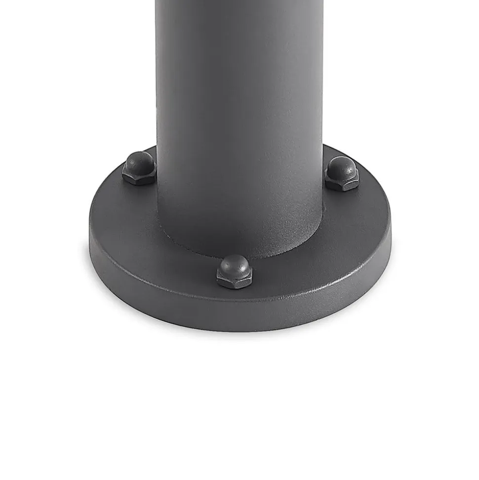 Lindby LED-udendørslampe Keily, cirkel, antracit, metal