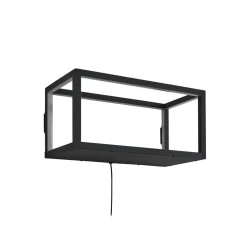 Lindby LED-væglampe Birta, stik, hylde, 51 cm, USB