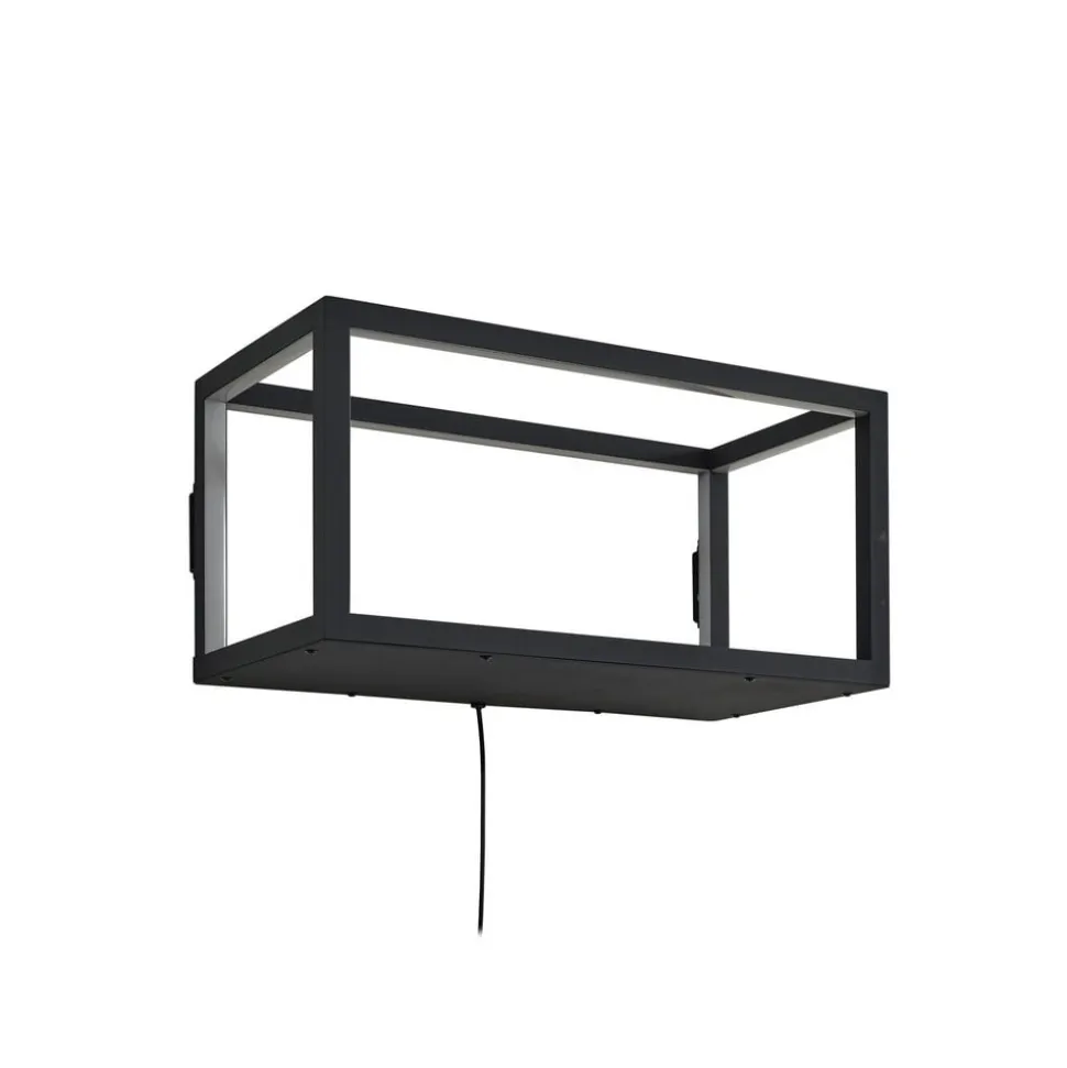 Lindby LED-væglampe Birta, stik, hylde, 51 cm, USB