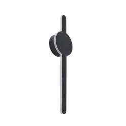 Lindby LED-væglampe Borian, sort, aluminium, 40 cm