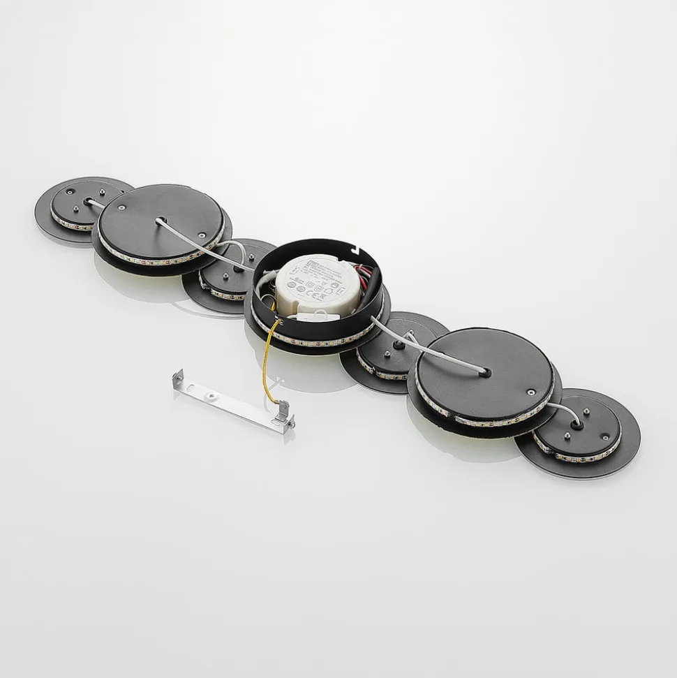 Lindby LED-væglampe Grazyna, 72 cm, 7 lyskilder, justerbar