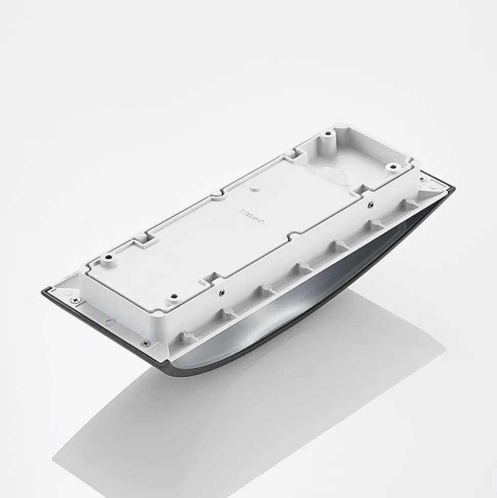 Lindby LED-væglampe Mathea, 30 cm, antracit, aluminium, IP65
