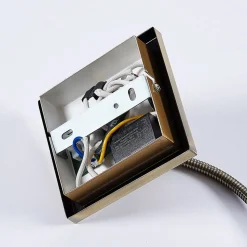 Lindby LED-væglampe Mayar, messing, metal, læselampe, 11cm